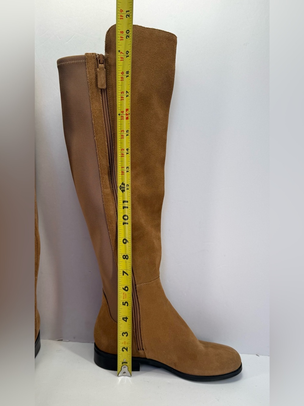 Cole Haan Isabelle Tall Suede Over-the-Knee Boots in Chestnut size 7 - Picture 6 of 12